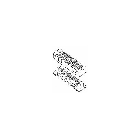 Fci Board Stacking Connector, 100 Contact(S), 2 Row(S), Female, Straight, 0.032 Inch Pitch, Surface 61082-103400LF